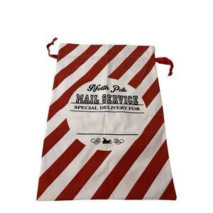 NWOT large canvas Christmas Santa sack with drawstring.